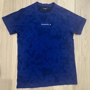 YoungLA Men's Camo Navy Tee